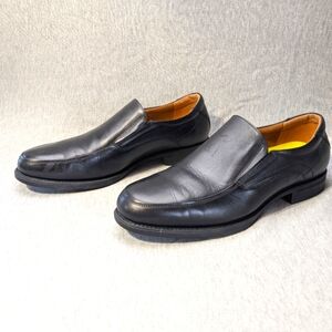 Florsheim Midtown Dress Shoes Men's 10.5EEE Black Leather Slip On Moc Toe